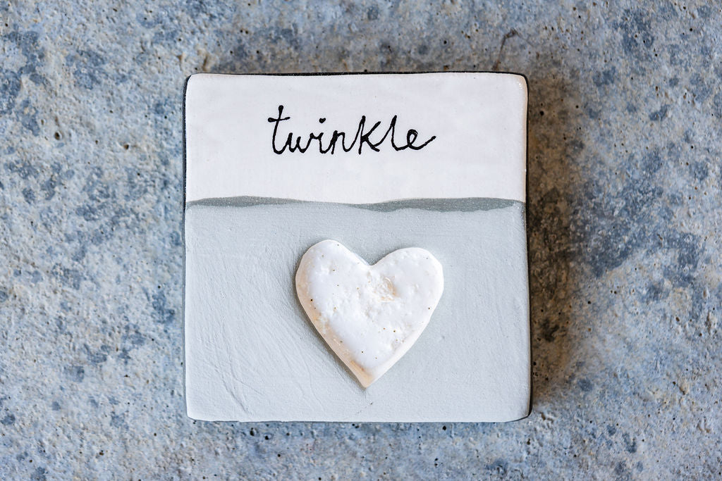 Square Pet Memorial Tile - Custom Ceramic Tribute with Optional Text