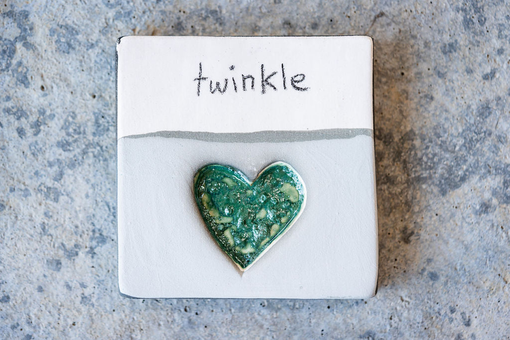 Square Pet Memorial Tile - Custom Ceramic Tribute with Optional Text