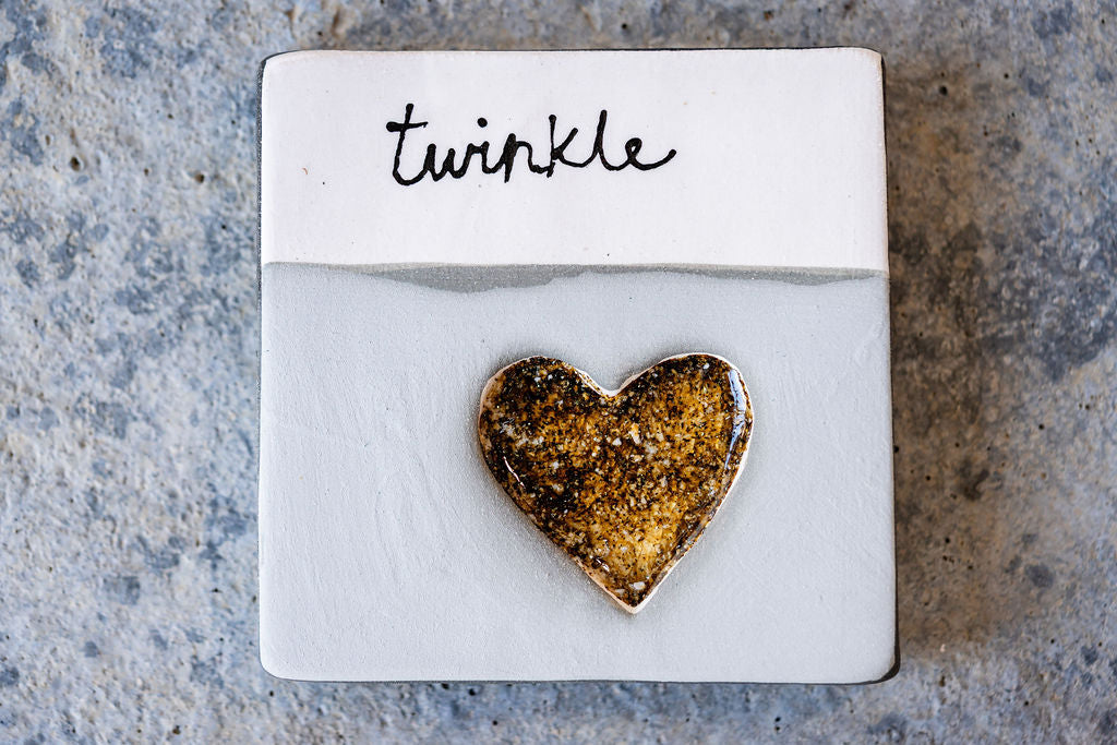 Square Pet Memorial Tile - Custom Ceramic Tribute with Optional Text