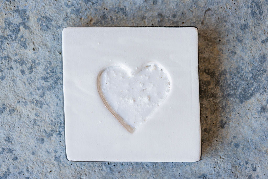 Square Memorial Tile - Custom Ceramic Tribute with Optional Text